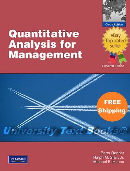 Test bank for Quantitative Analysis for Management 11th