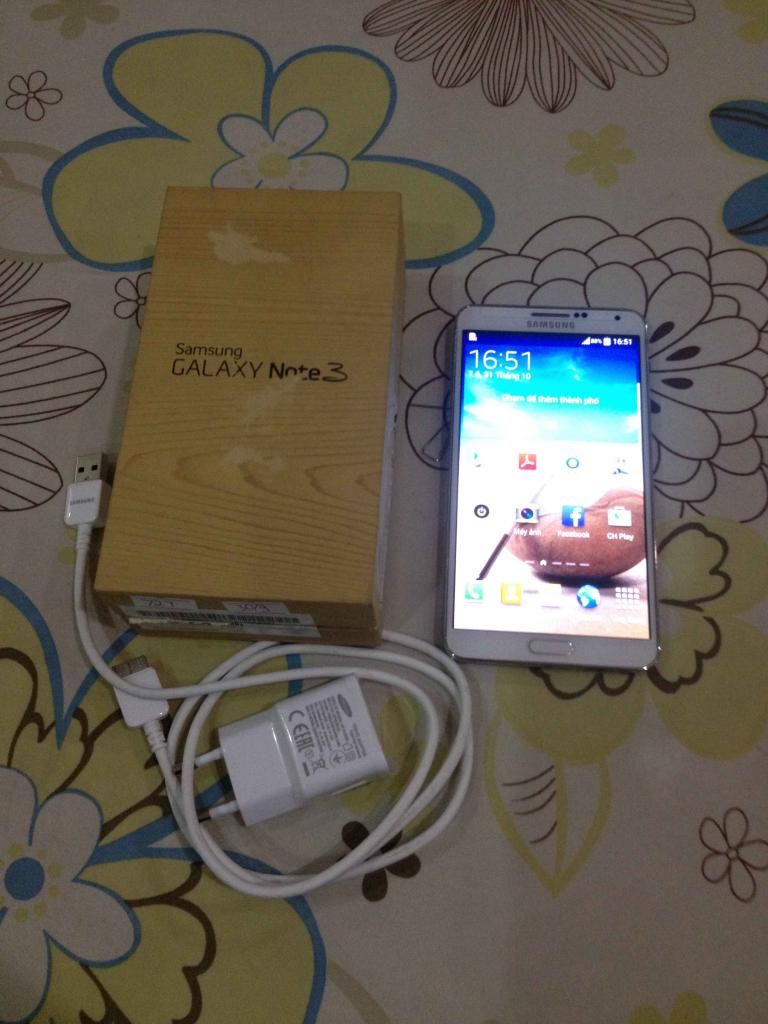 Bán note3 White hàng Công TY SSVN mới mua đc 2 tuần like new 99,9%