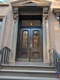 Brooklyn doors, Brooklyn architecture, Brooklyn design, NYC design, double doors, brownstone doors, entryway doors, front doors, double doors, glass doors, Brooklyn heights design, Brooklyn village