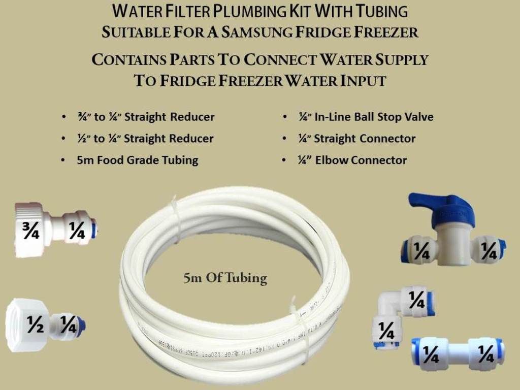 Samsung Fridge Freezer Water 5 METRE Filter Pipe Tubing Hose Connection