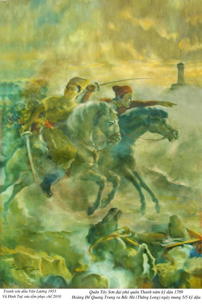 Chiến thắng Kỷ Dậu - 1789 (tranh sơn dầu của Vân Lương)
