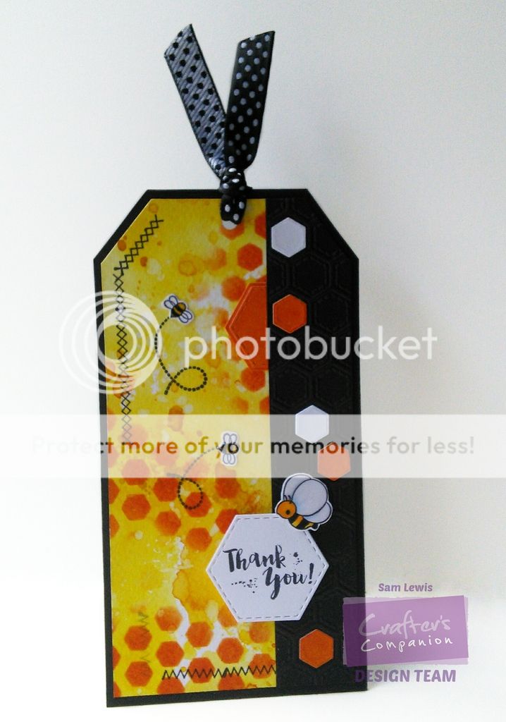 Gift Tag TUTORIAL by Sam Lewis, using Crafter's Inspiration Magazine Issue 10 by Crafter's Companion.