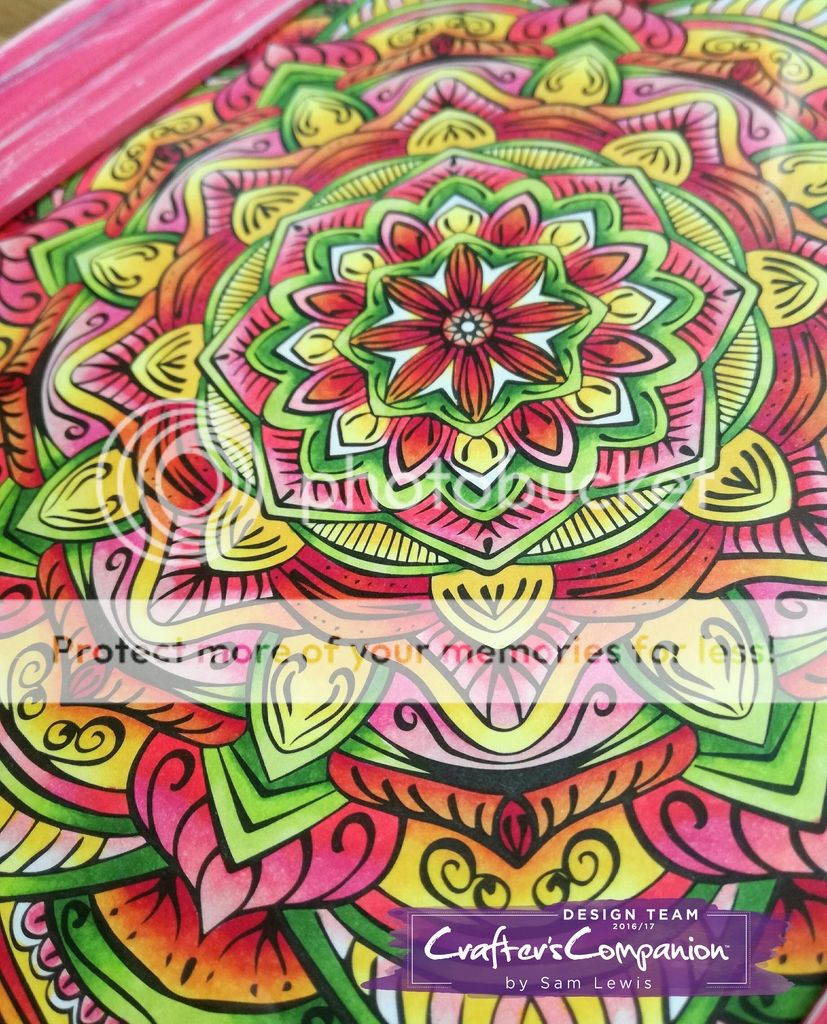 Sam Lewis shares an idea for displaying your Colorista adult colouring pages from Crafter's Companion.