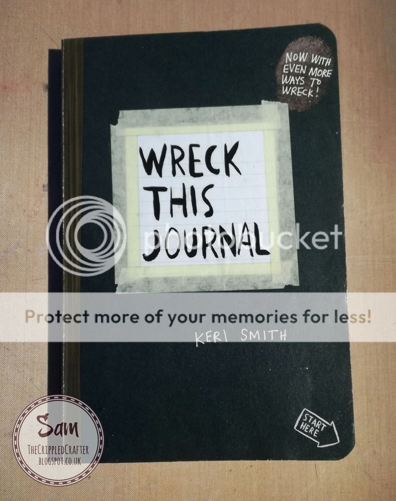 Wreck This Journal page by Sam Lewis using just gesso and 2 simple ingredients! 