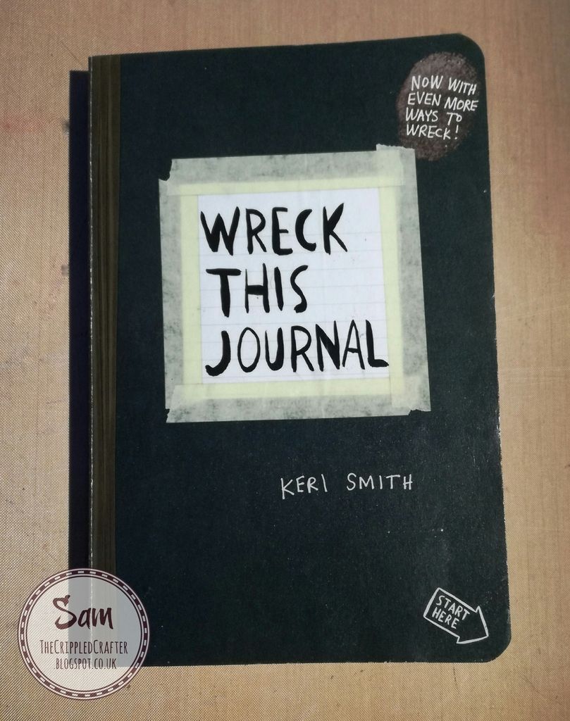 Wreck This Journal page by Sam Lewis using just gesso and 2 simple ingredients! 