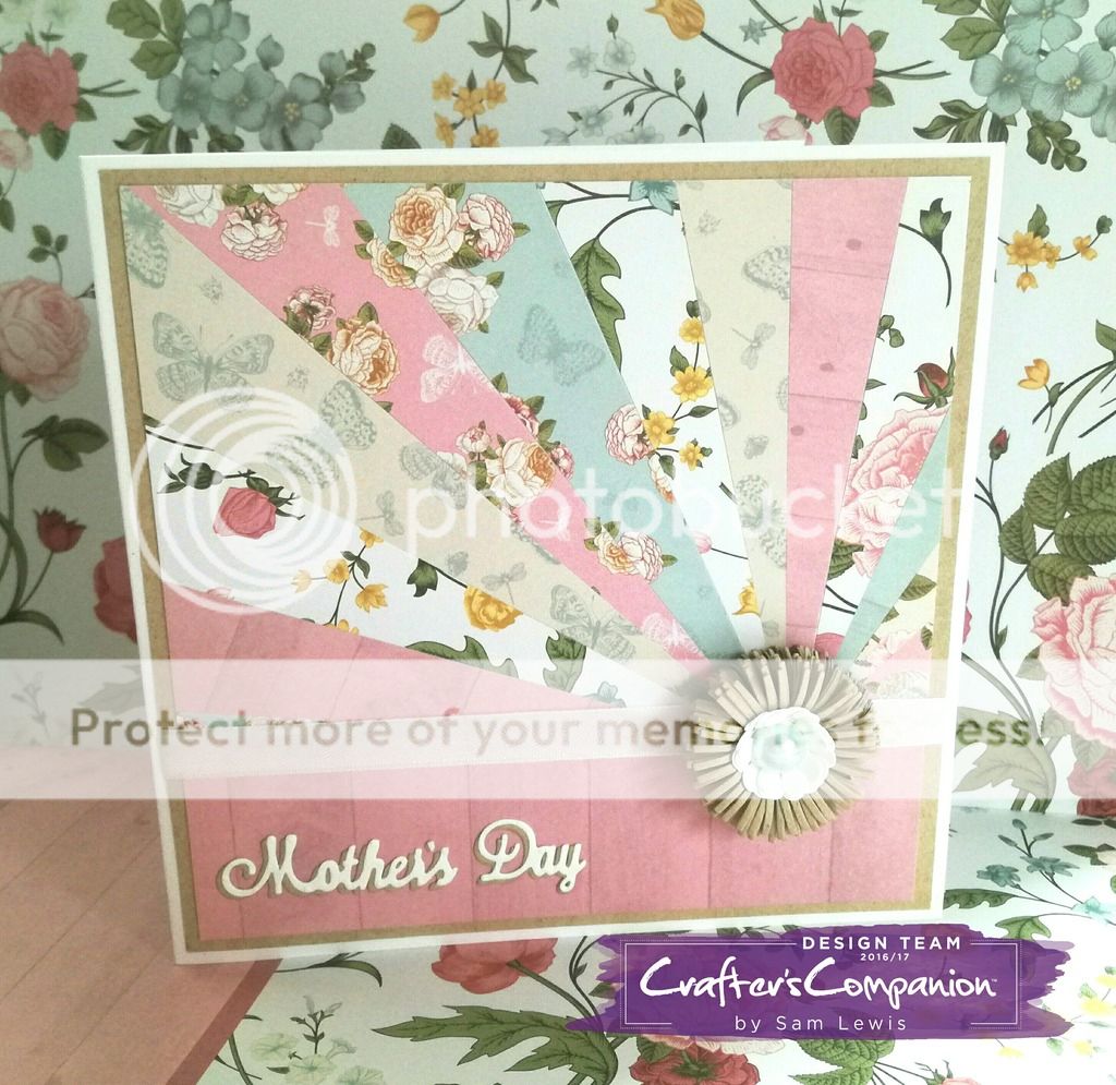 Mother's Day Starburst Card TUTORIAL by Sam Lewis AKA The Crippled Crafter