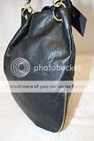 STEVE MADDEN NEW $98 BLACK W/ BOW EXPANDABLE LARGE HOBO BAG HANDBAG 